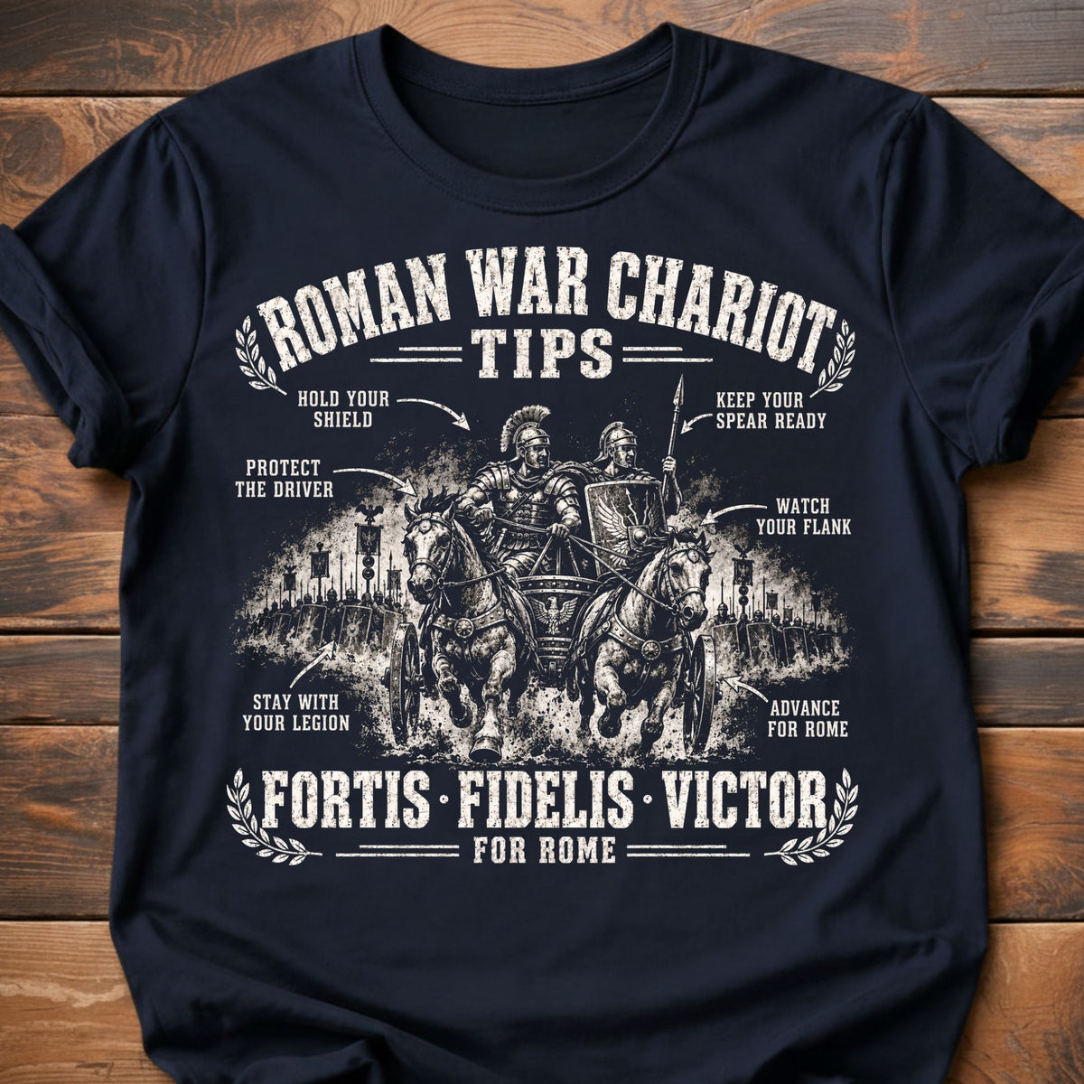 Roman War Chariot Tips T-Shirt