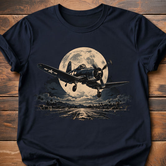 Corsair Over Wrigley Field Moonlight T-Shirt