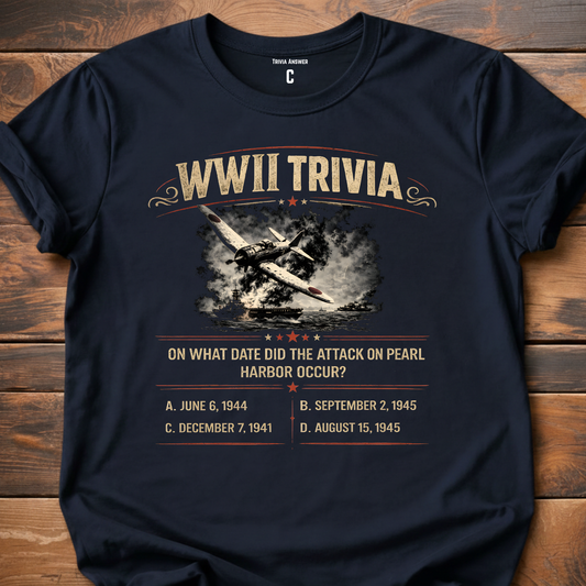 WWII Trivia Pearl Harbour T-Shirt