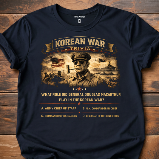 Korean War Trivia Macarthur T-Shirt