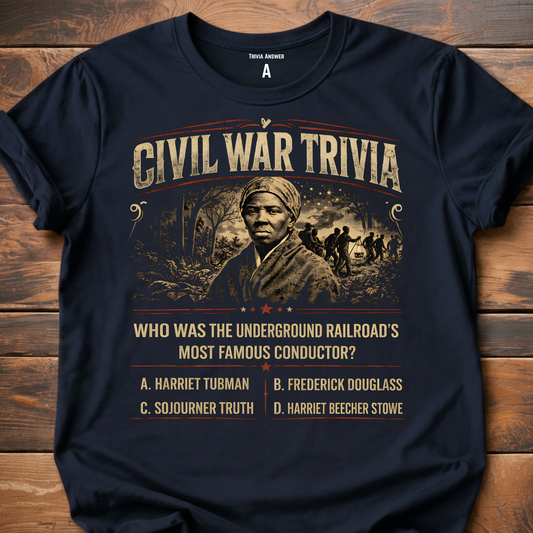 Civil War Trivia Underground Railroad T-Shirt