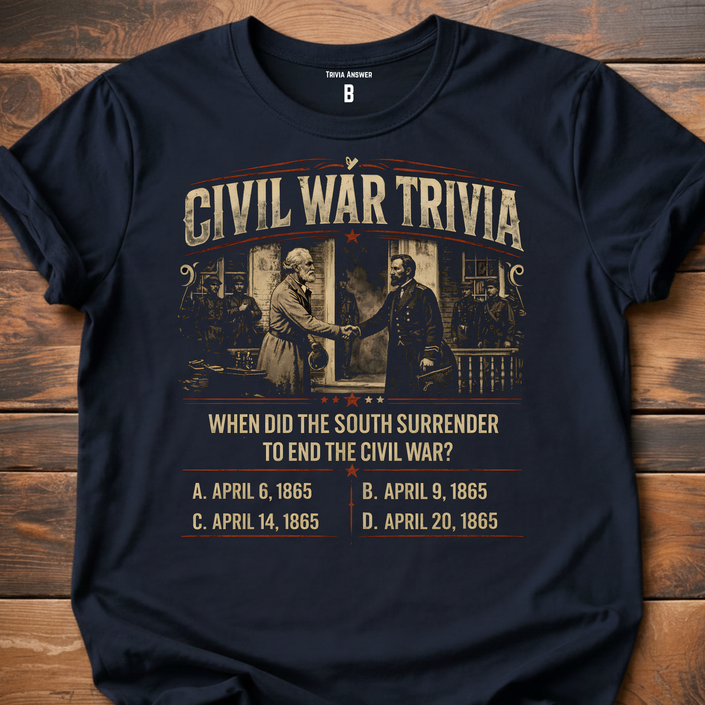 Civil War Trivia South Surrender T-Shirt