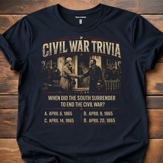 Civil War Trivia South Surrender T-Shirt