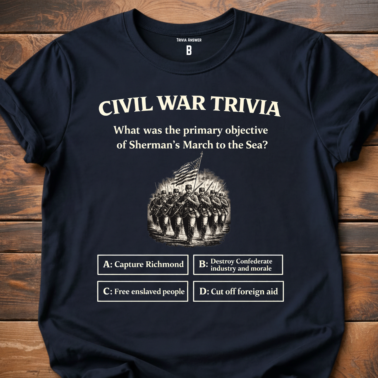 Civil War Sherman Trivia T-Shirt
