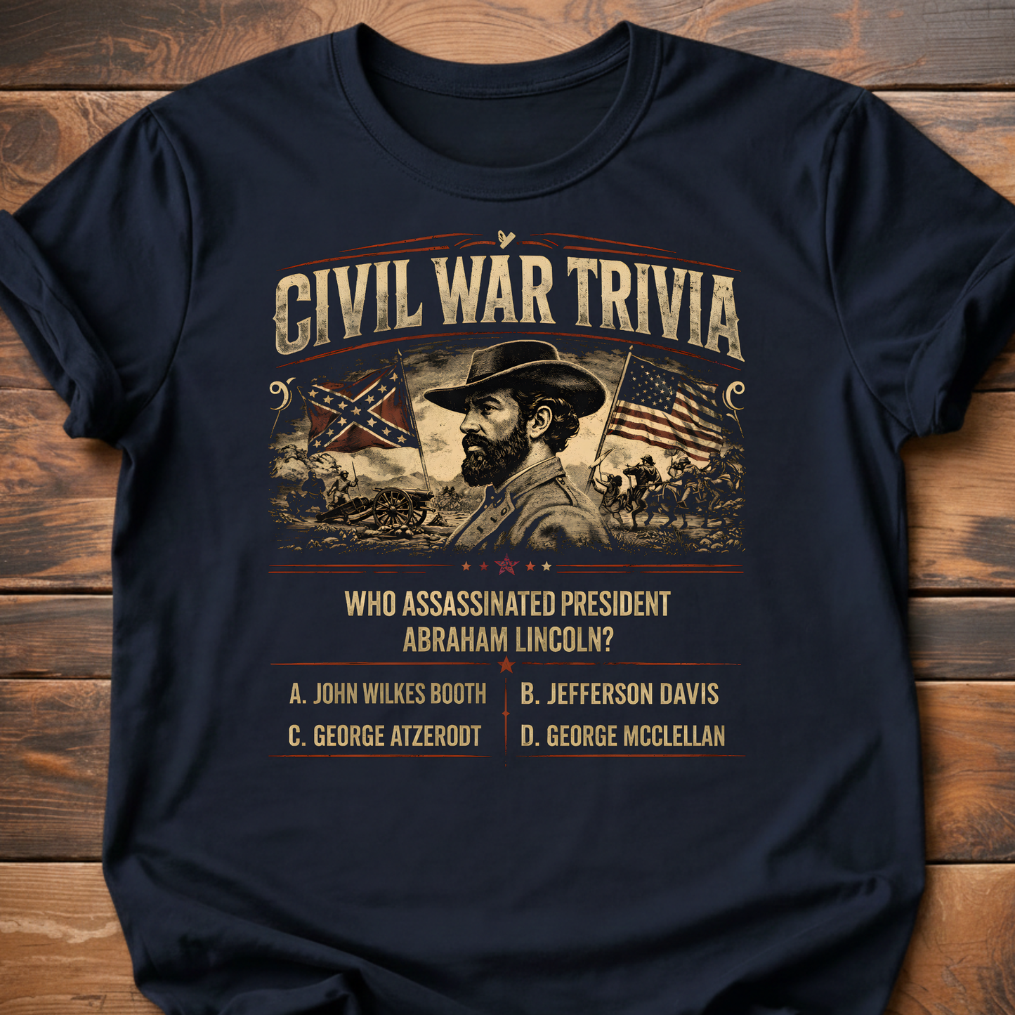 Civil War Trivia Assassination T-Shirt
