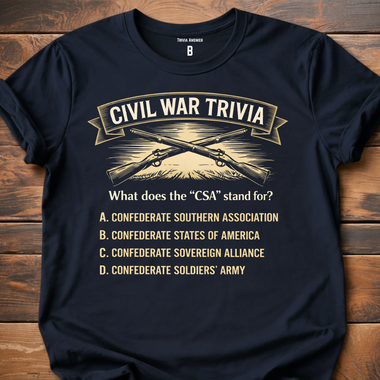 Civil War Trivia CSA T-Shirt