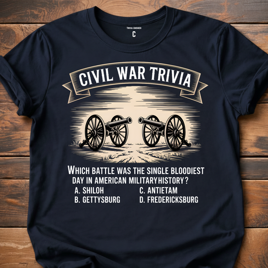 Civil War Bloodiest Day Trivia T-Shirt