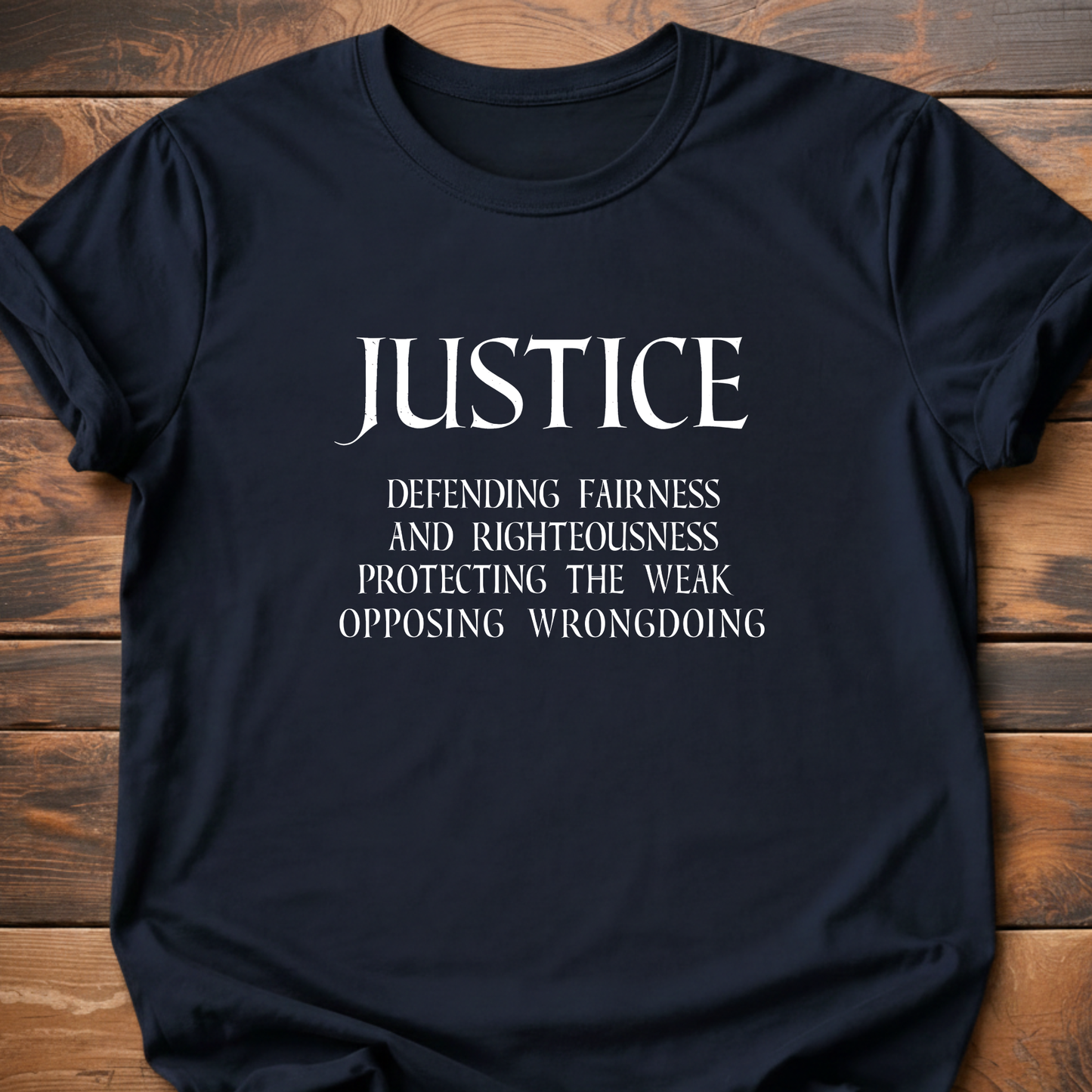 Virtues of Chivalry Justice T-Shirt