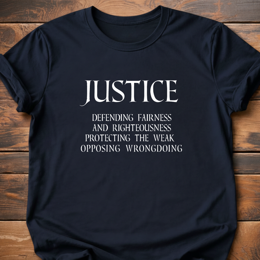 Virtues of Chivalry Justice T-Shirt