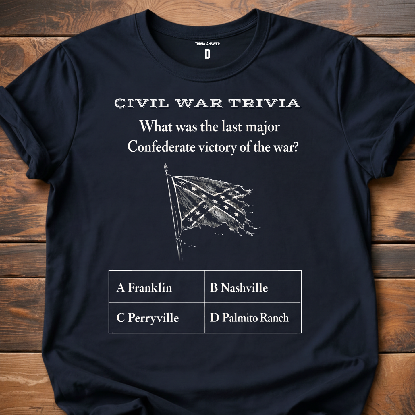 Civil War Trivia Confederate Victory T-Shirt