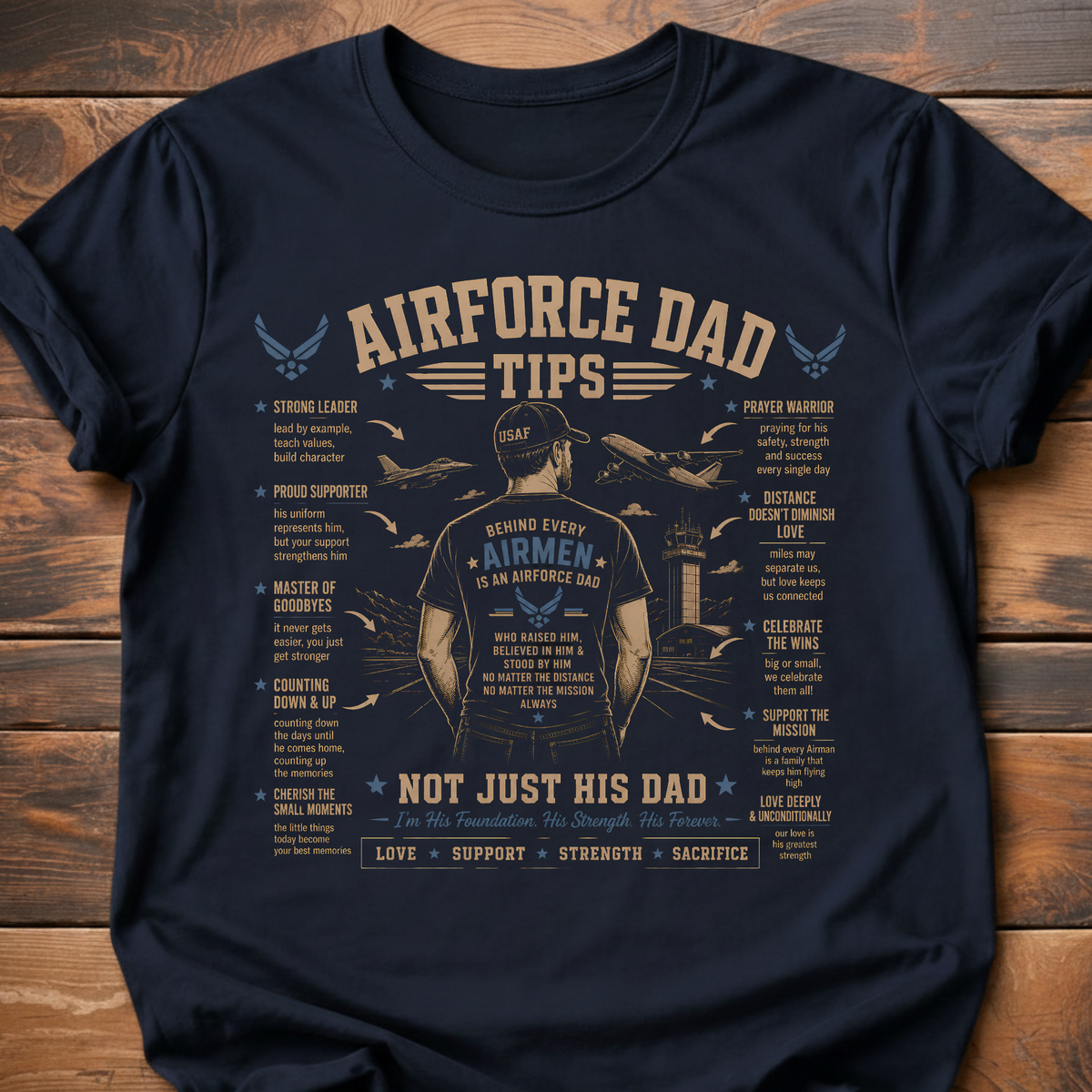 Airforce Dad Tips T-Shirt
