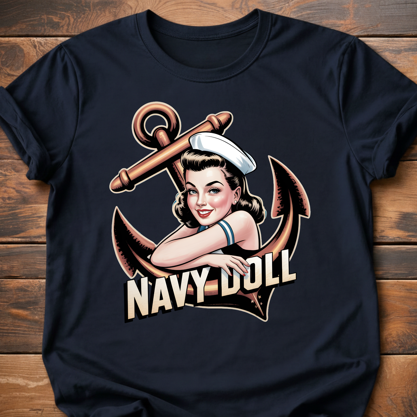 Navy Doll T-Shirt