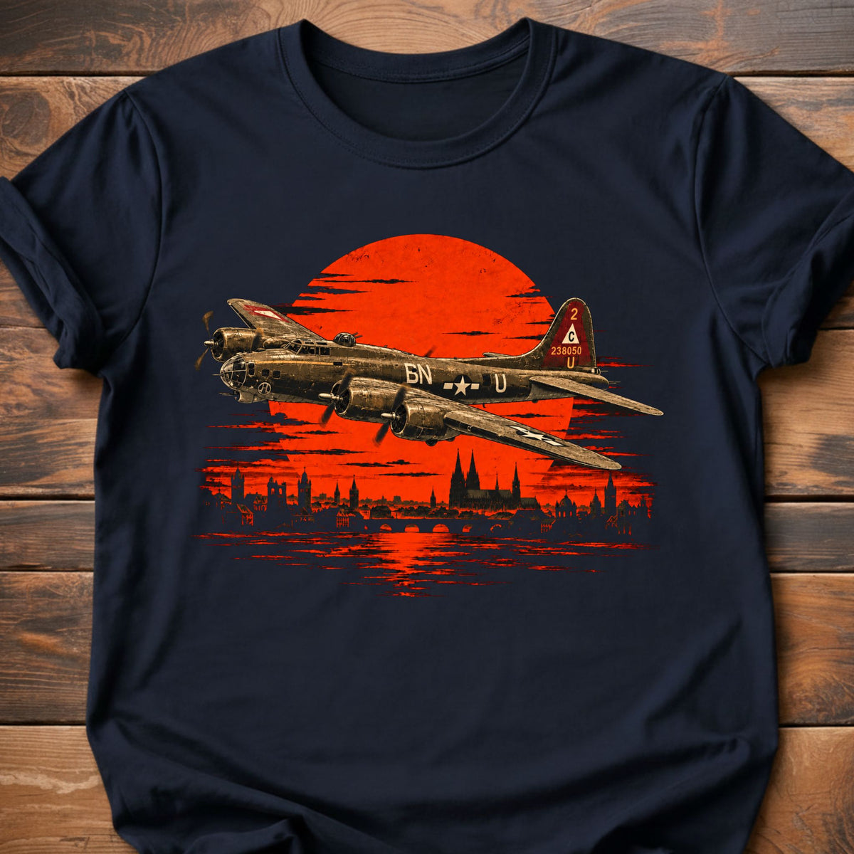 B17 Sunset Over Europe T-Shirt