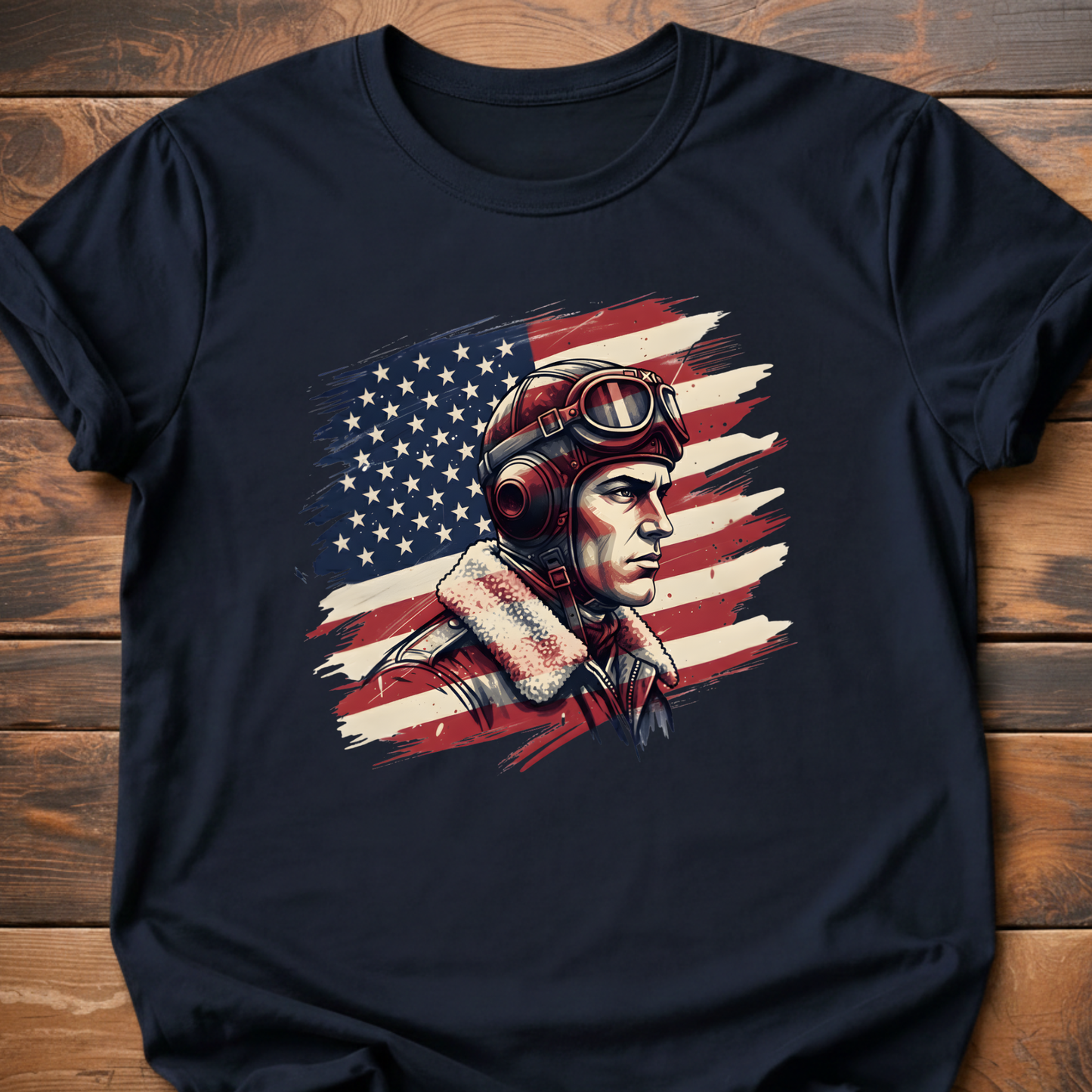 WWII US Pilot Flag T-Shirt
