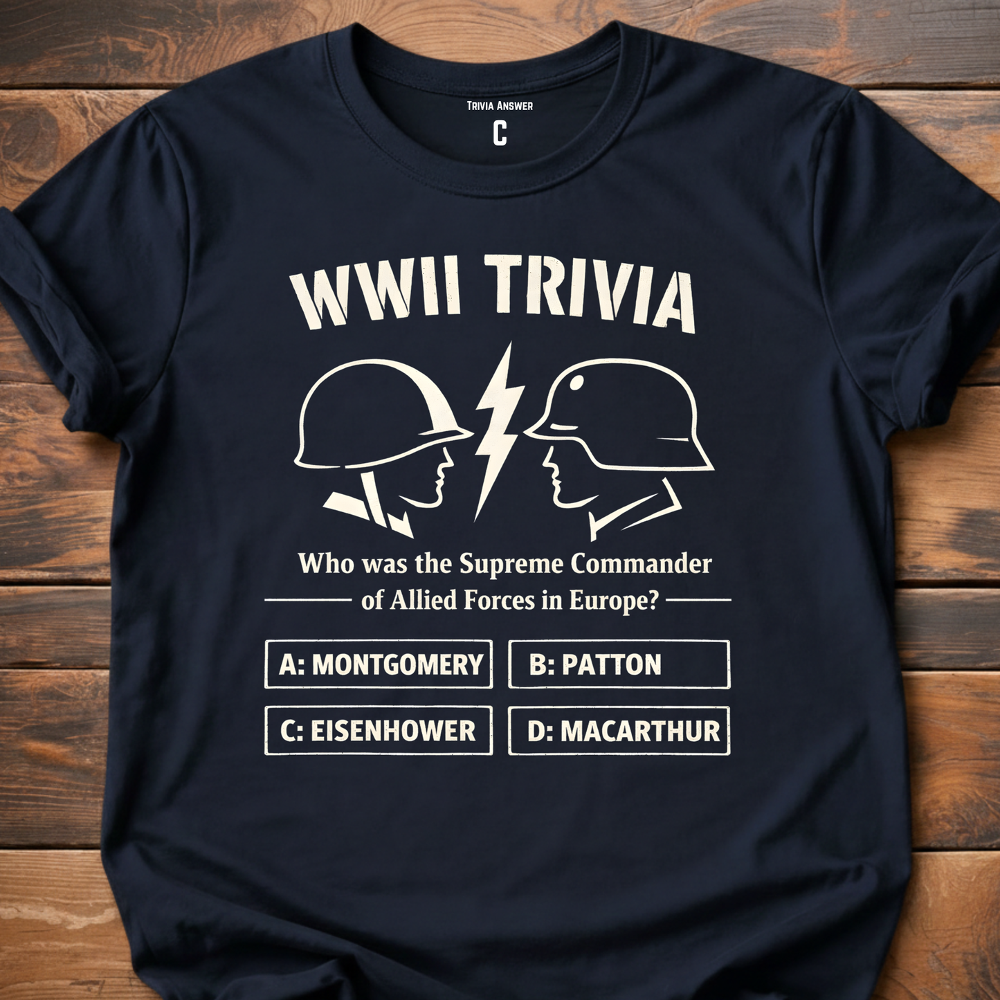 WWII Trivia Allied Forces Question T-Shirt