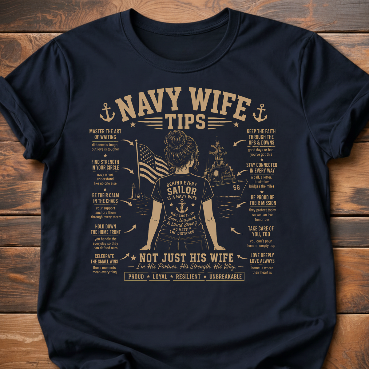 Navy Wife Tips T-Shirt