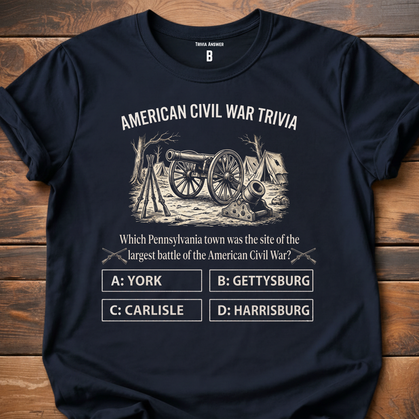 Civil War Trivia Largest Battle T-Shirt
