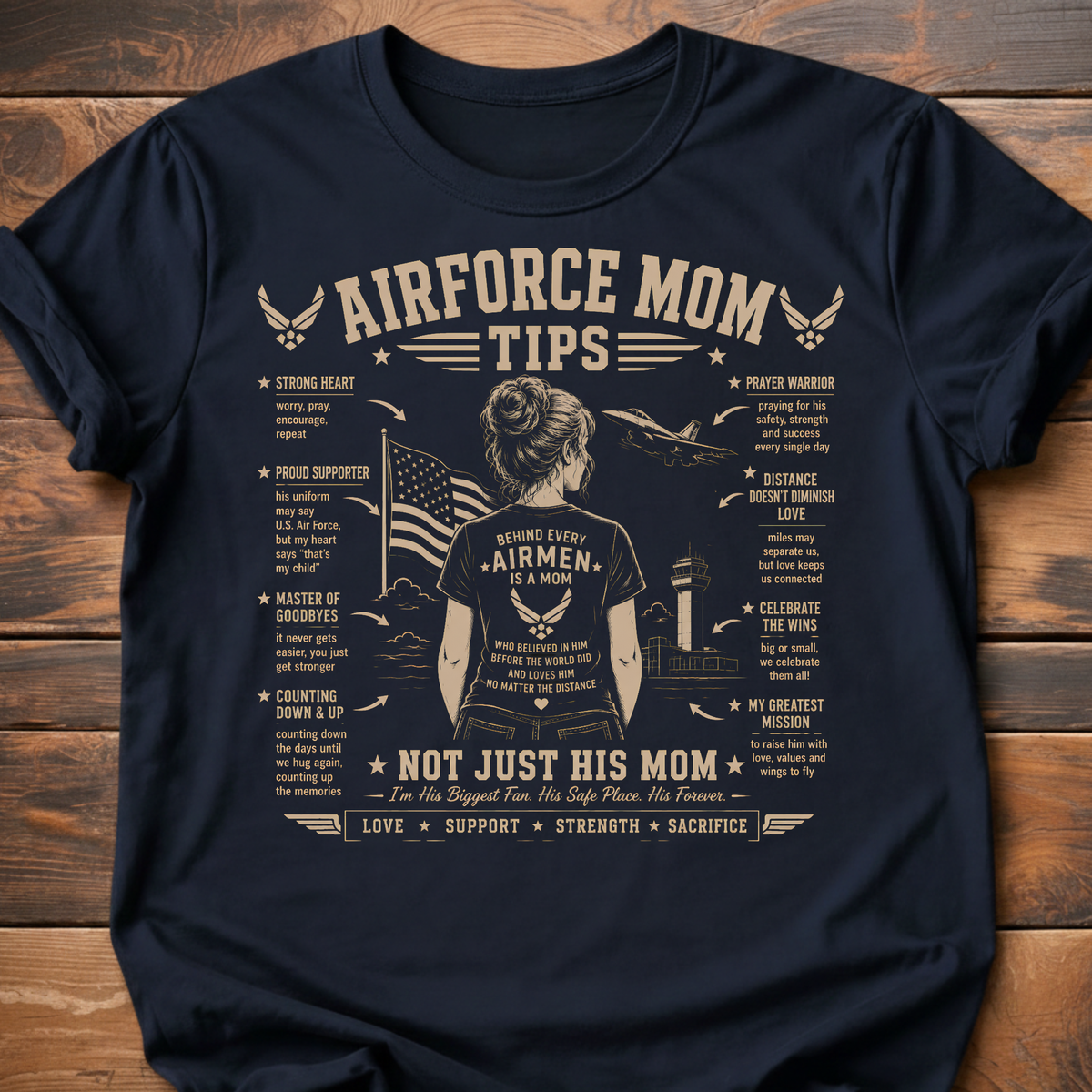 Airforce Mom Tips T-Shirt