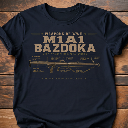 Weapons Of WWII Bazooka T-Shirt