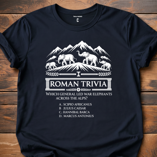 Roman Alps Crossing Trivia Question T-Shirt