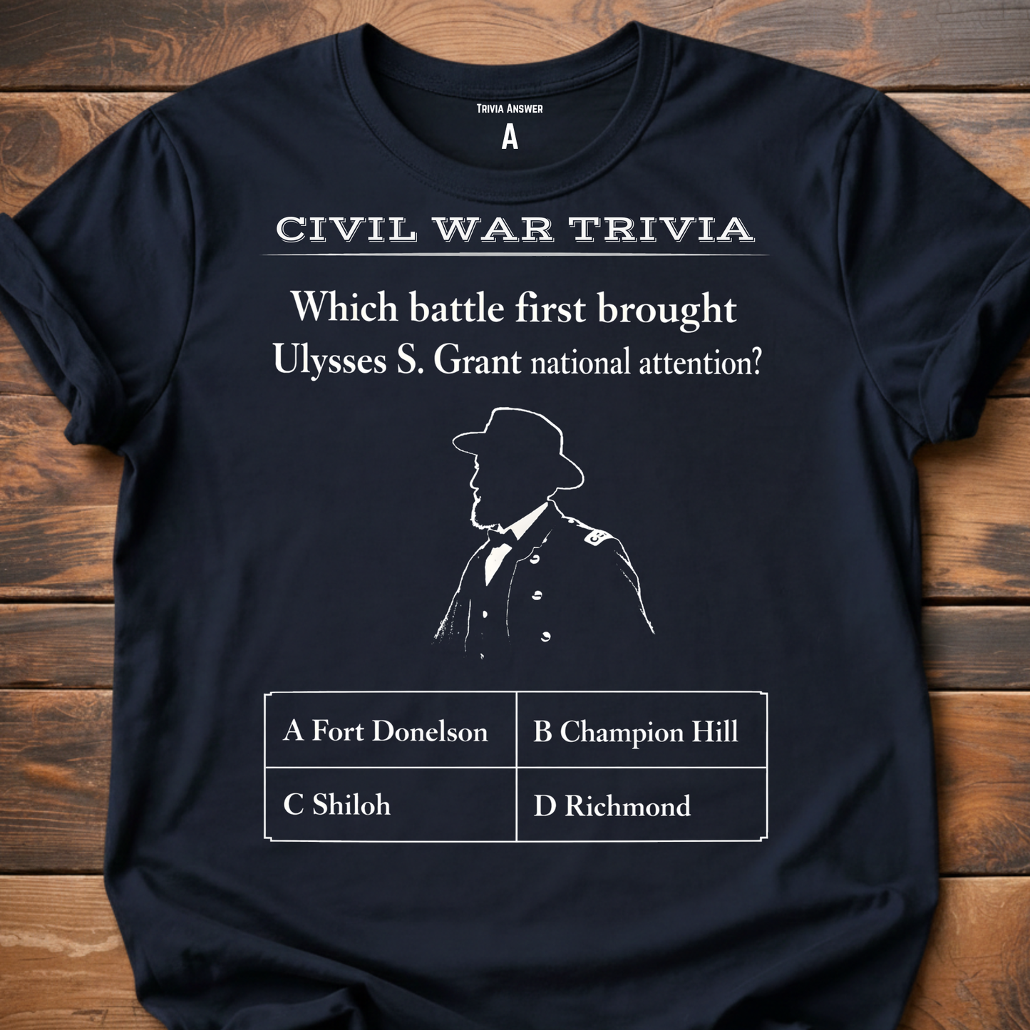 Civil War Trivia Grant T-Shirt