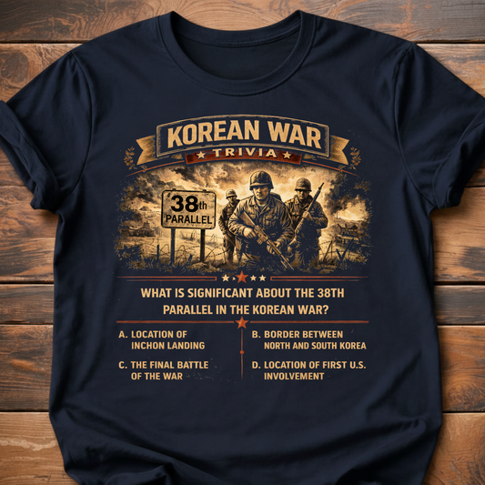 Korean War Trivia 38th Parallel T-Shirt