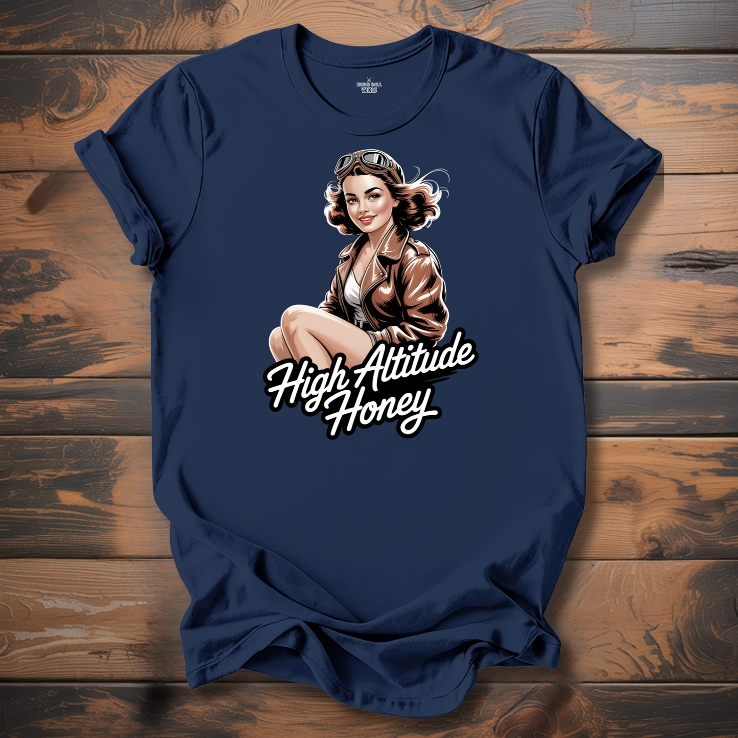 High Altitude Honey WW2 Aircraft Nose Art T-Shirt