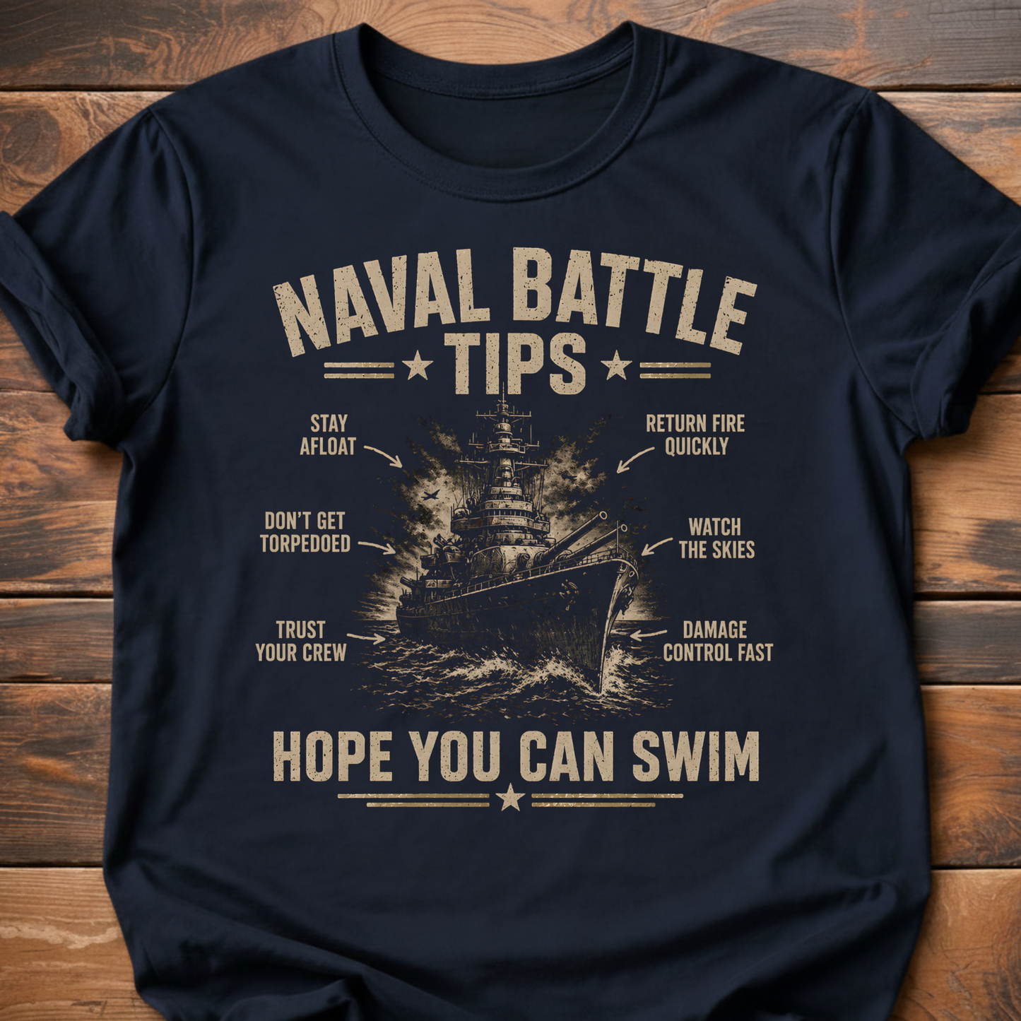 Naval Battle Tips T-Shirt