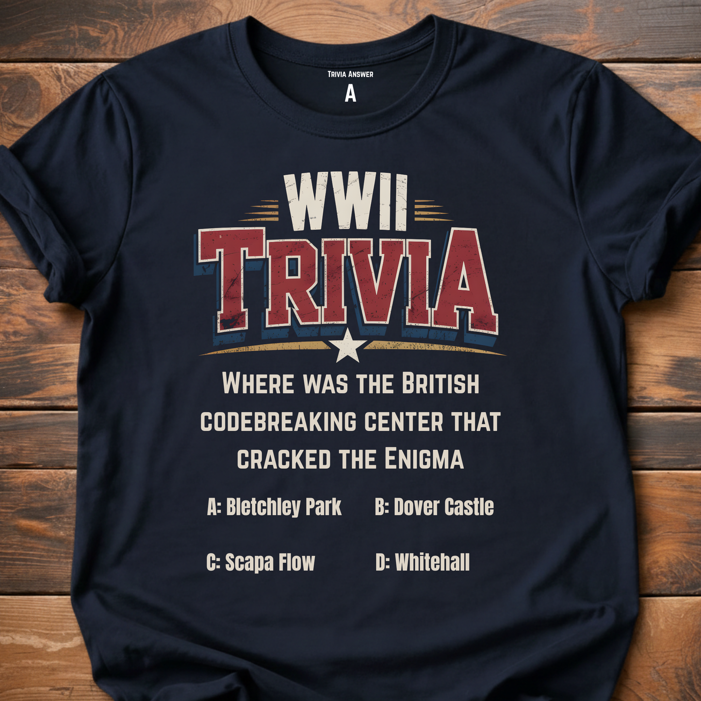 WWII Trivia Enigma Codebreaker T-Shirt