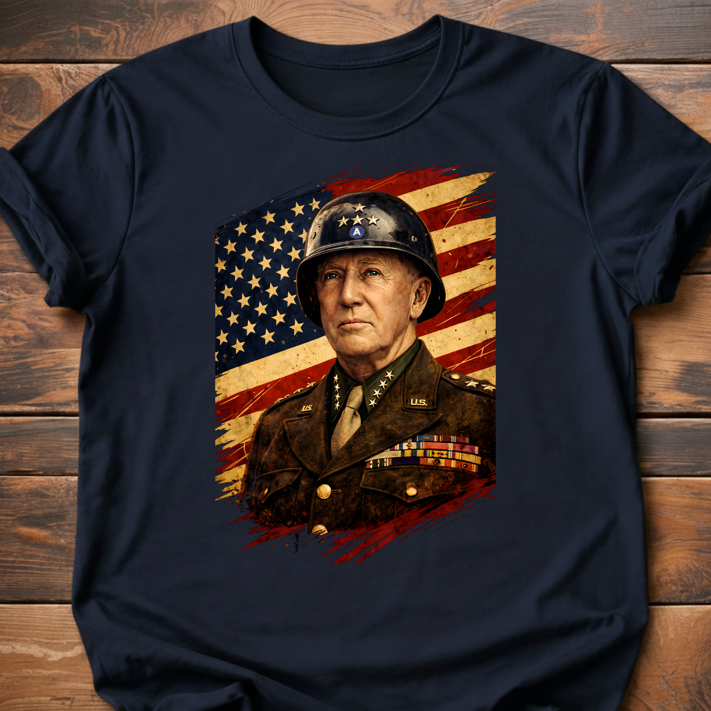 General Patton Flag T-Shirt