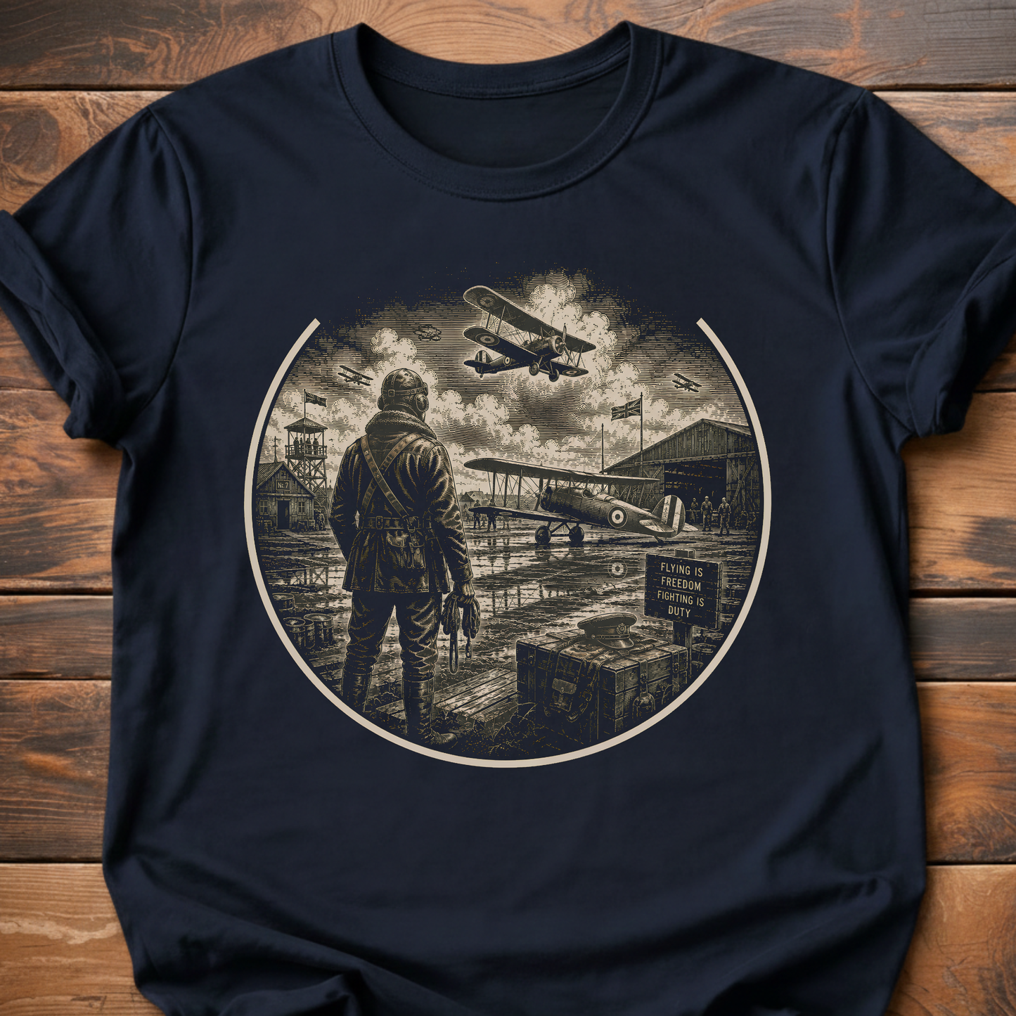 Fields of Valor WWI Air War T-Shirt