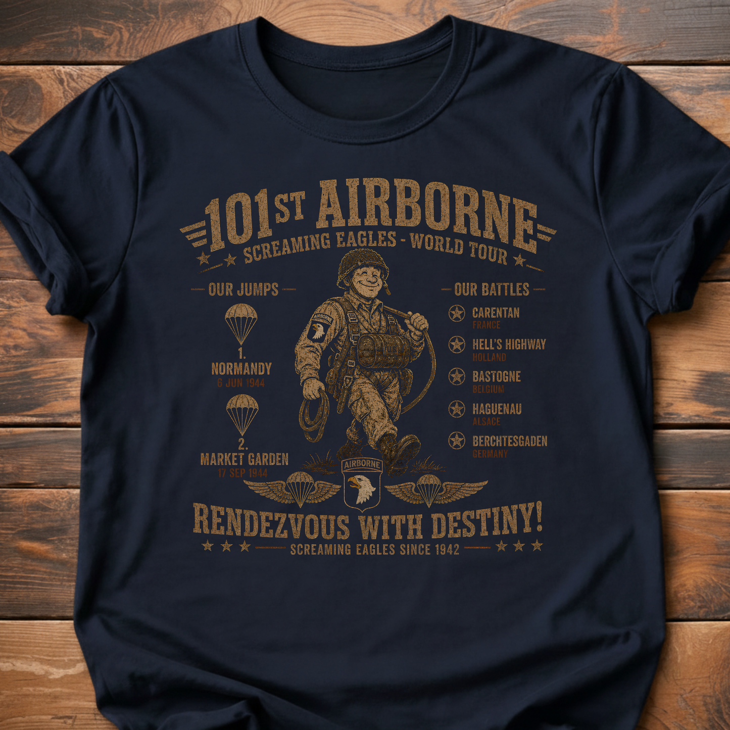 101st Airborne Would Tour T-Shirt