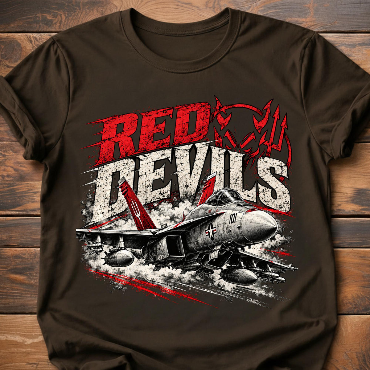 Red Devils graphic t-shirt - Dark Chocolate