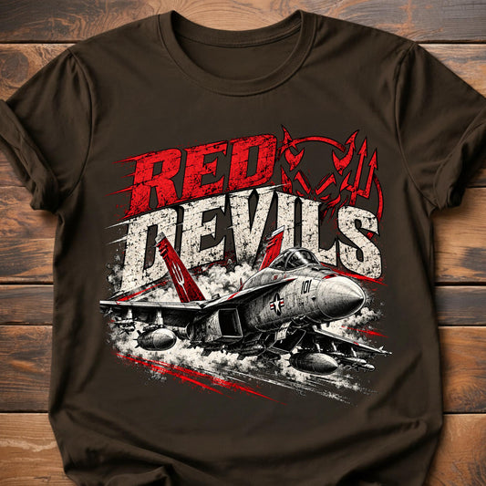 Red Devils graphic t-shirt - Dark Chocolate