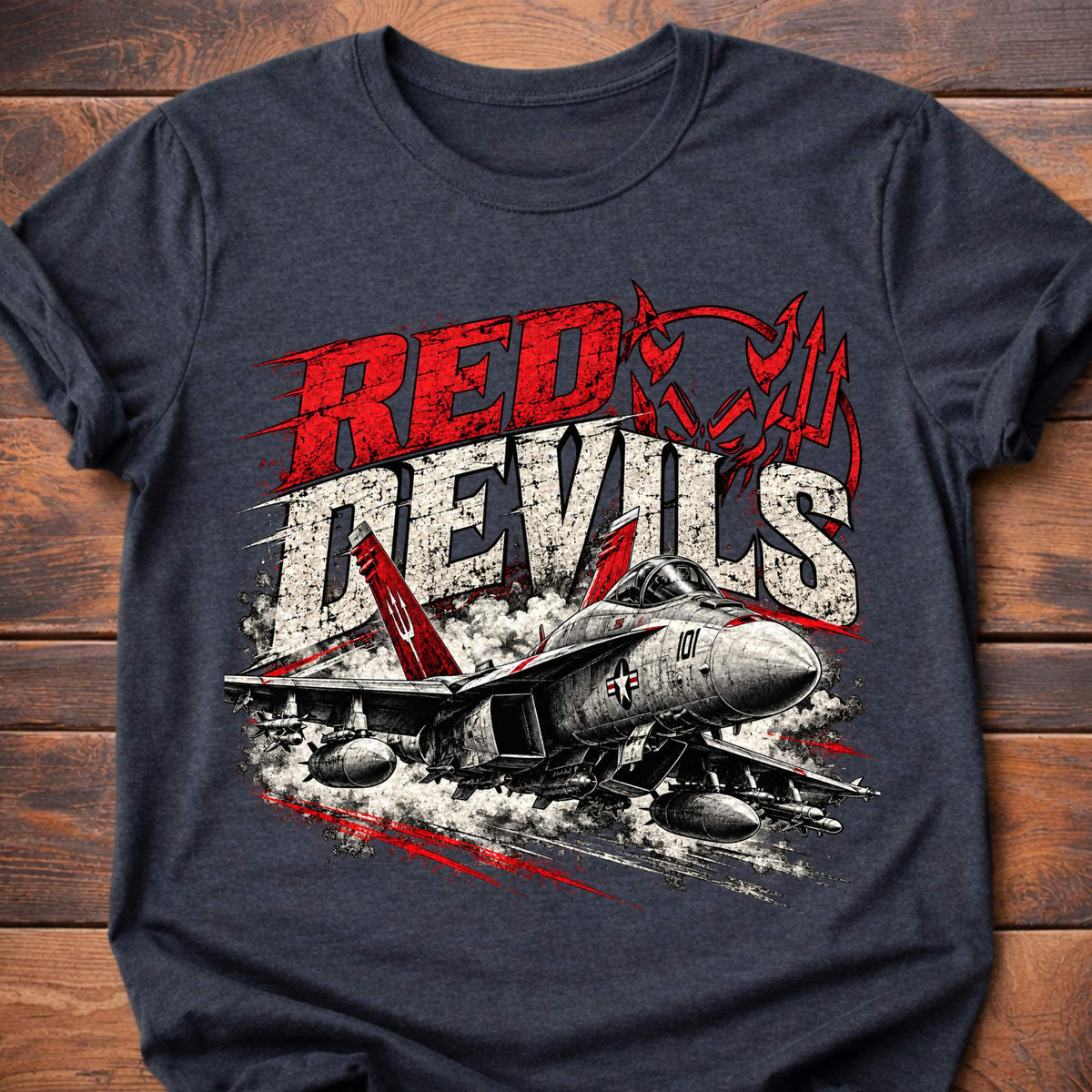 Red Devils graphic t-shirt - Dark Heather