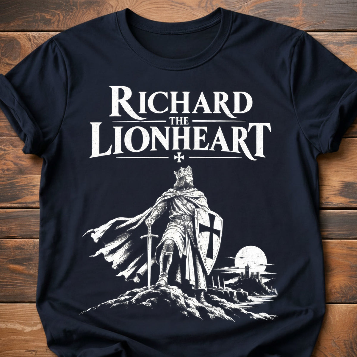 Richard the Lionheart T-Shirt - Navy