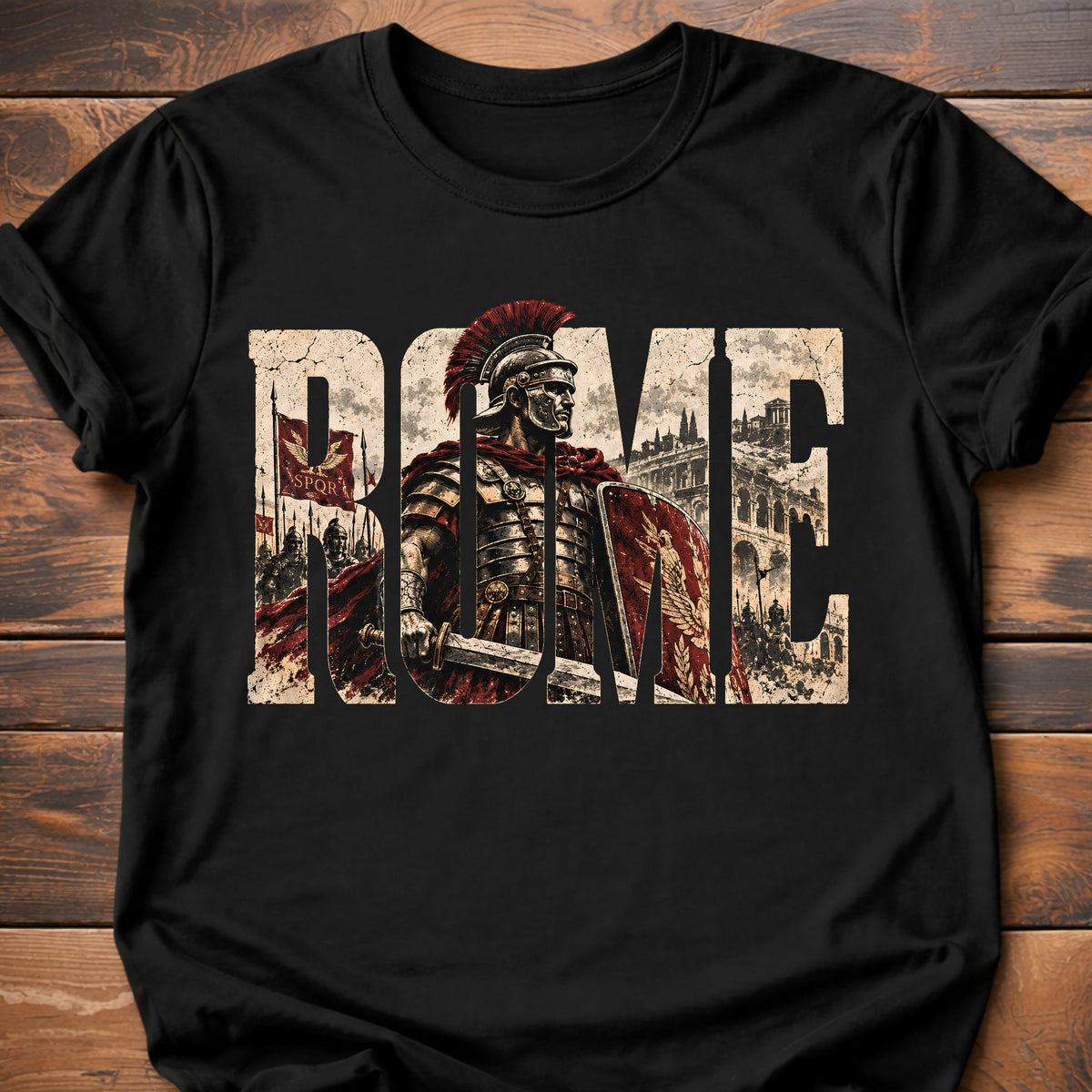 Rome Vintage graphic t-shirt - Black