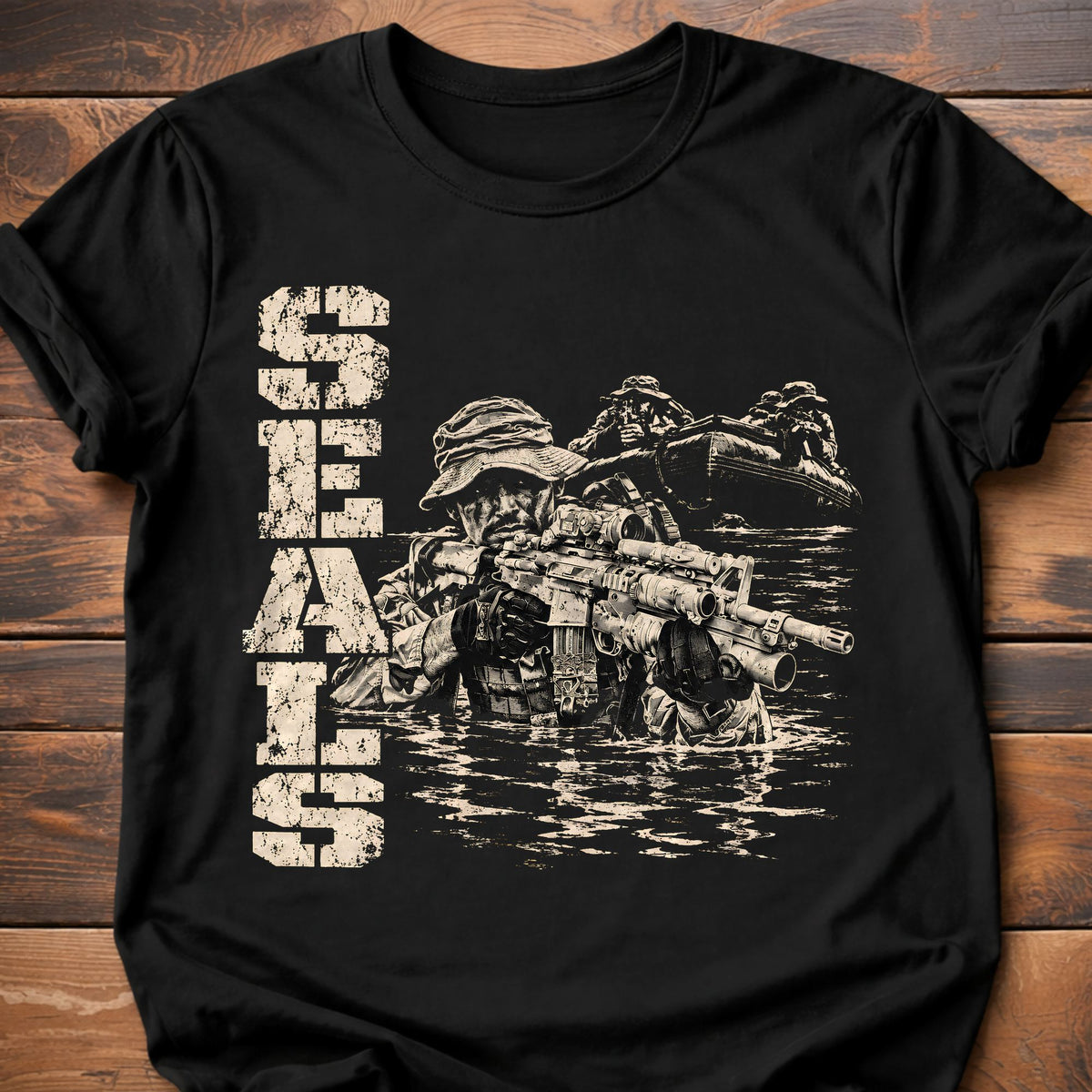 Seals graphic t-shirt - Black