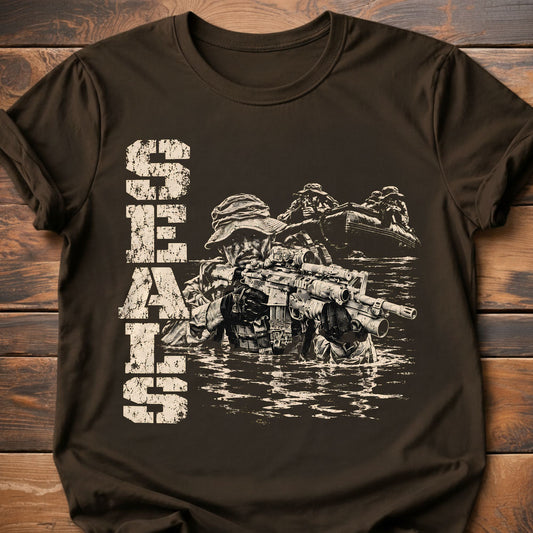 Seals graphic t-shirt - Dark Chocolate