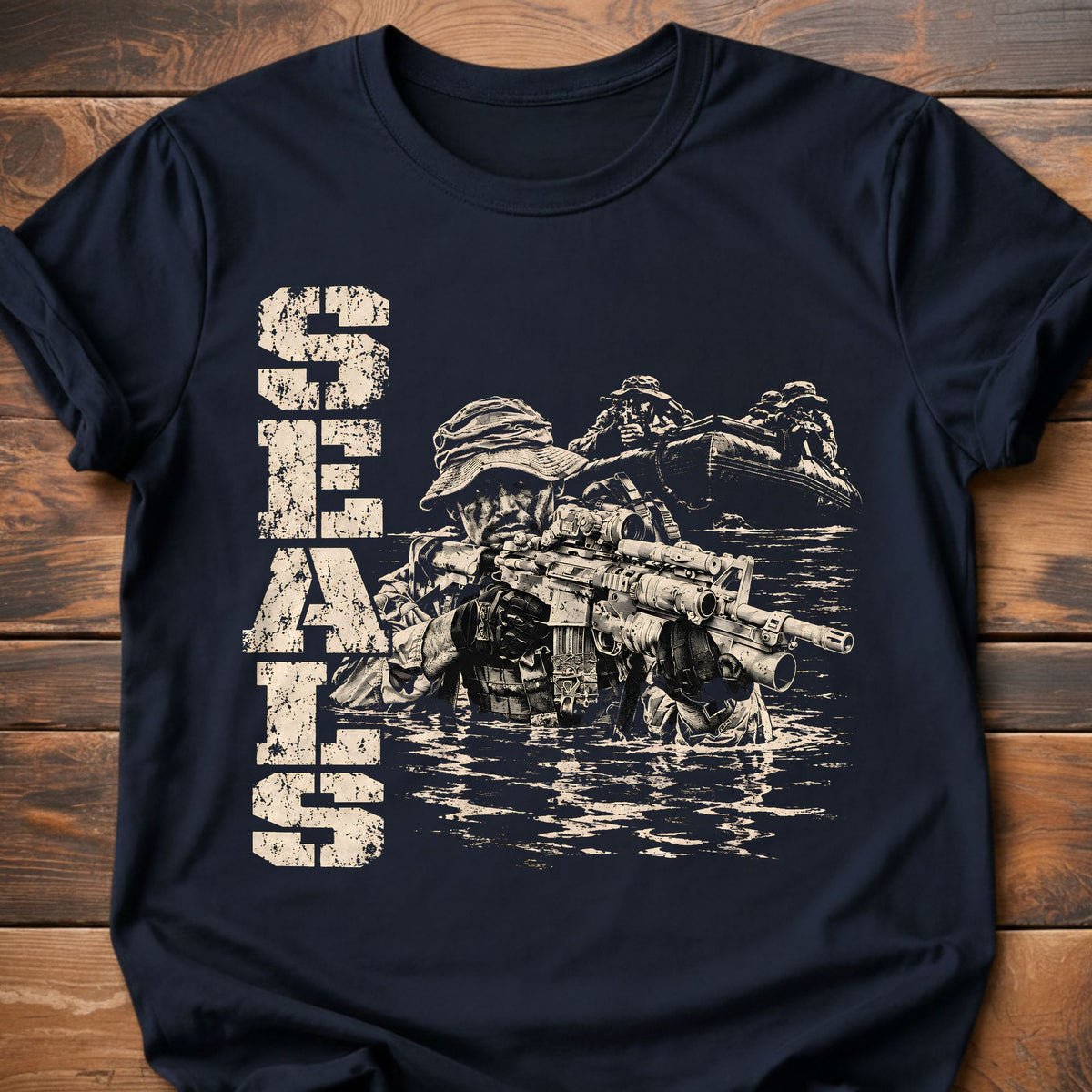 Seals graphic t-shirt - Navy
