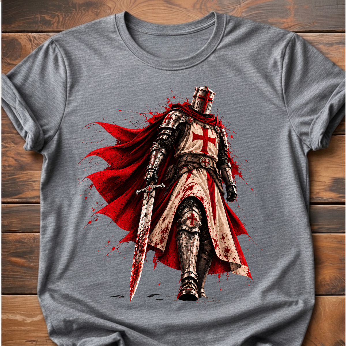 Menacing Templar Knight T-Shirt