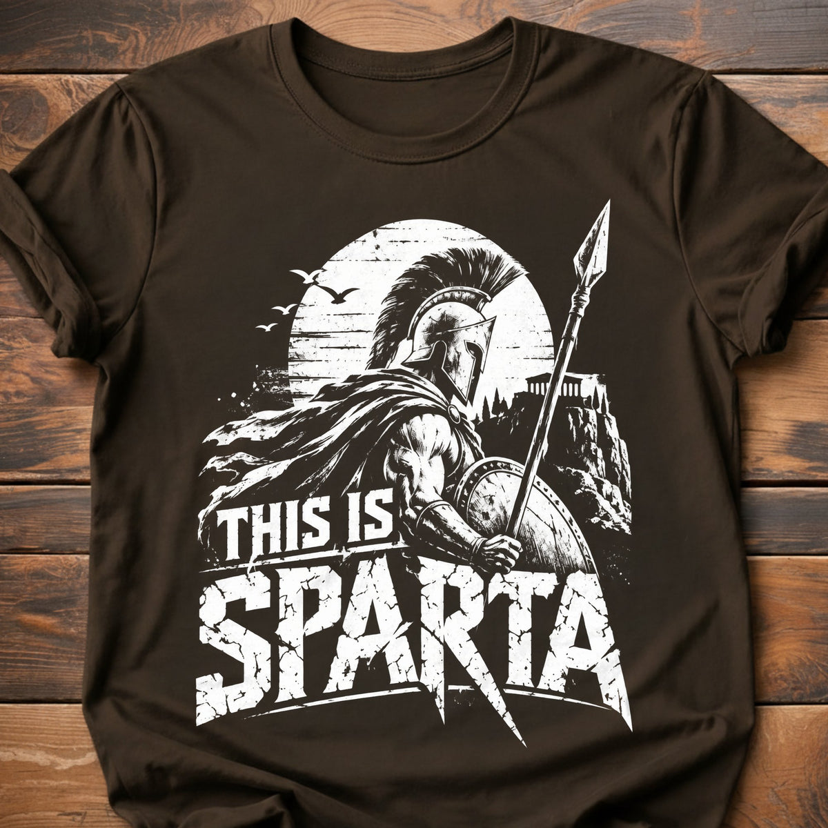 This Is Sparta T-Shirt - Dark Chocolate