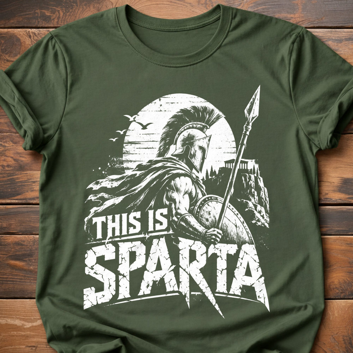 This Is Sparta T-Shirt - Military Green
