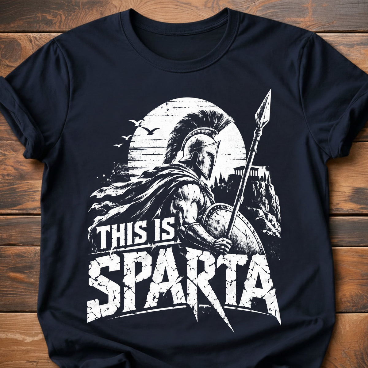 This Is Sparta T-Shirt - Navy