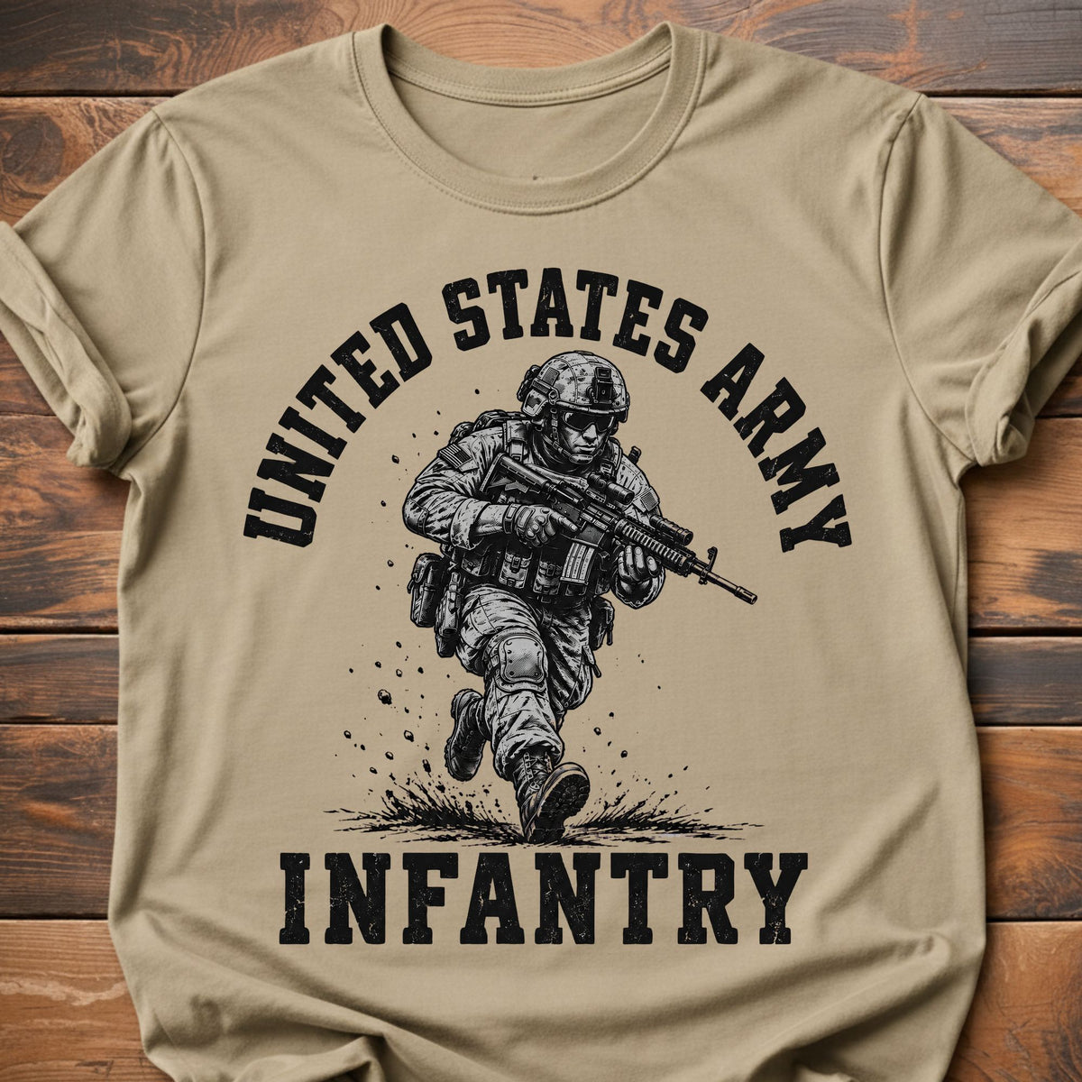 United States Army Infantry graphic t-shirt - Sand