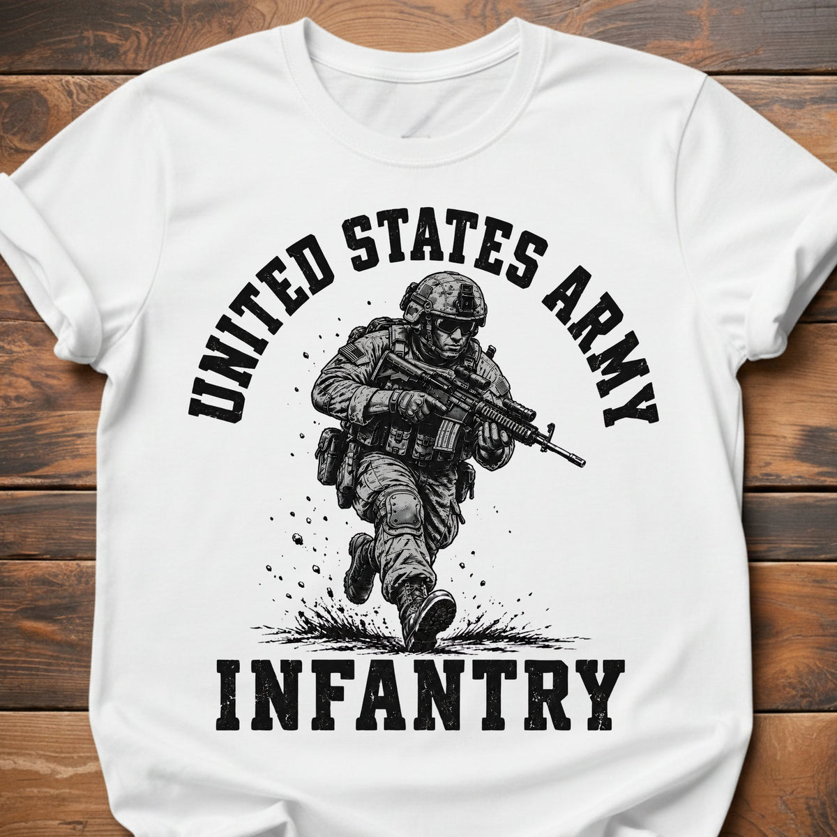 United States Army Infantry graphic t-shirt - White