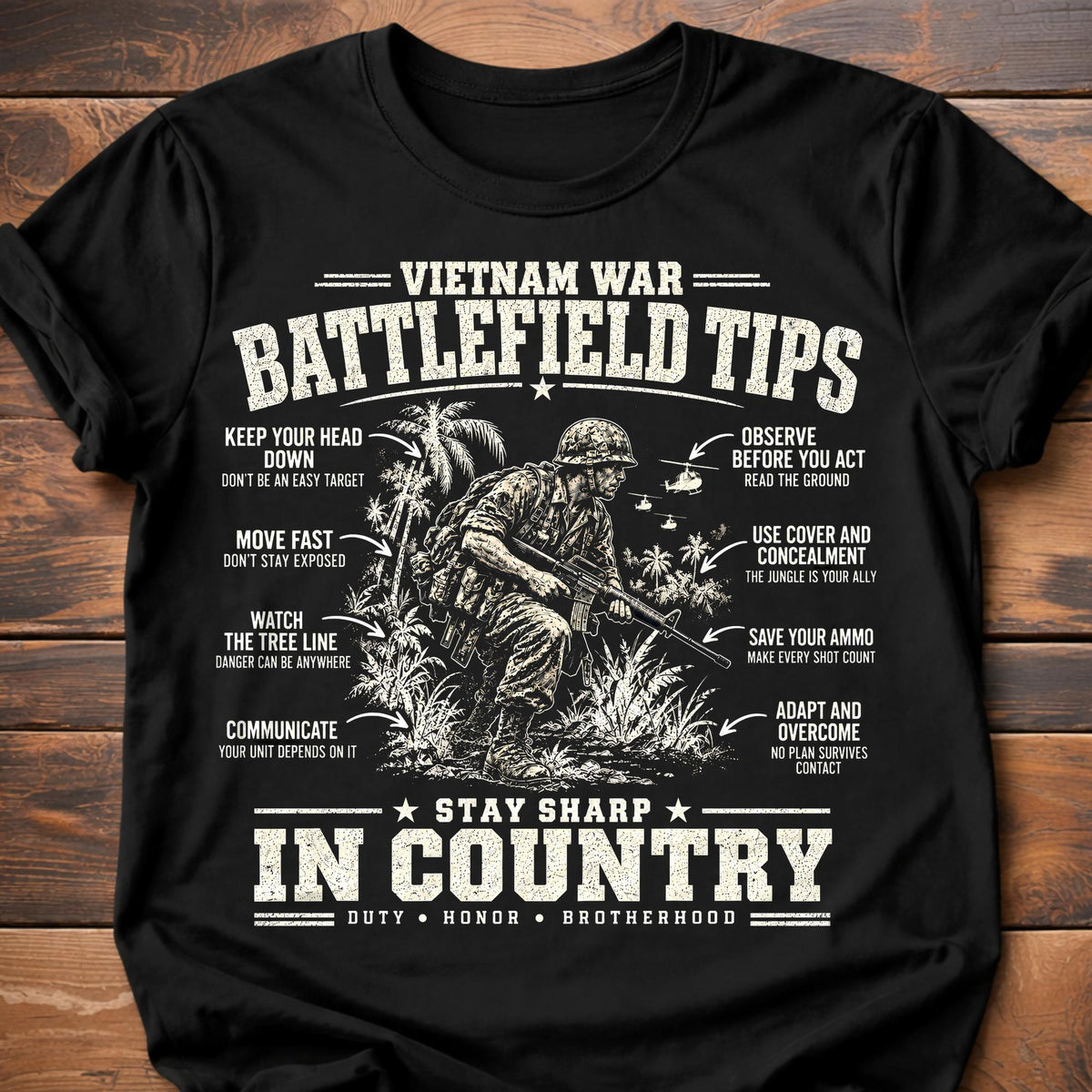 Vietnam War Battlefield Tips T-Shirt