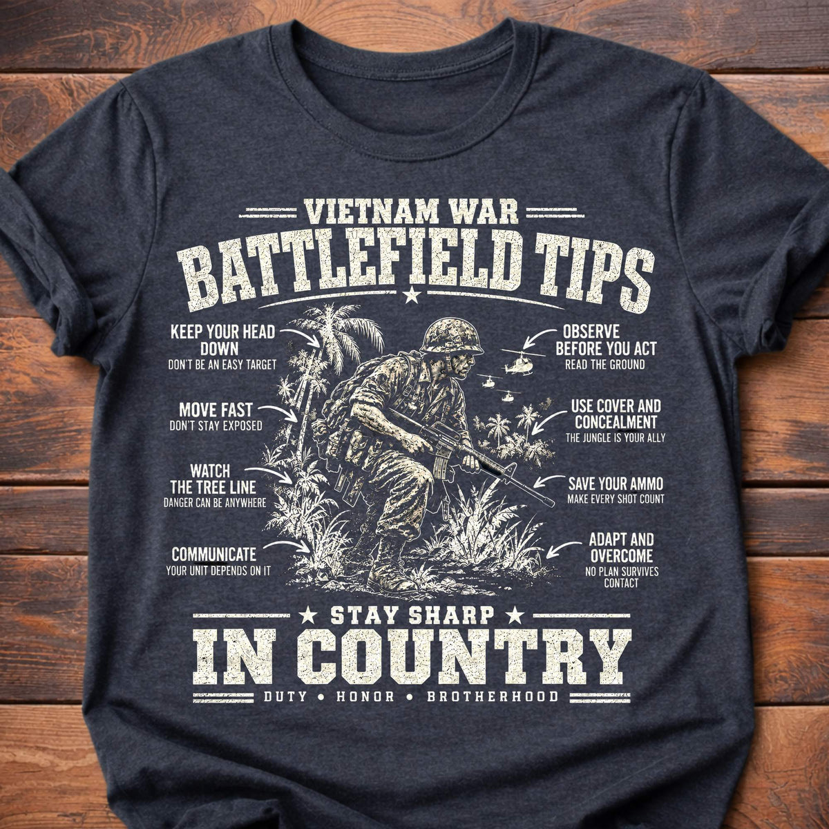 Vietnam War Battlefield Tips T-Shirt