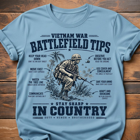 Vietnam War Battlefield Tips T-Shirt