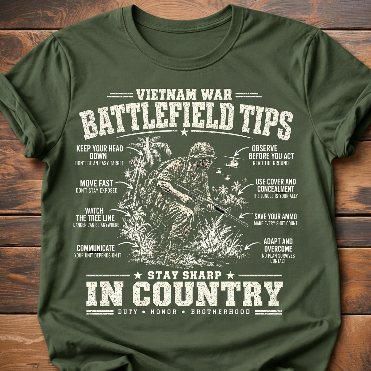 Vietnam War Battlefield Tips T-Shirt